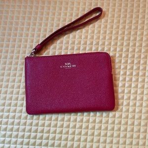 Red Coach wristlet